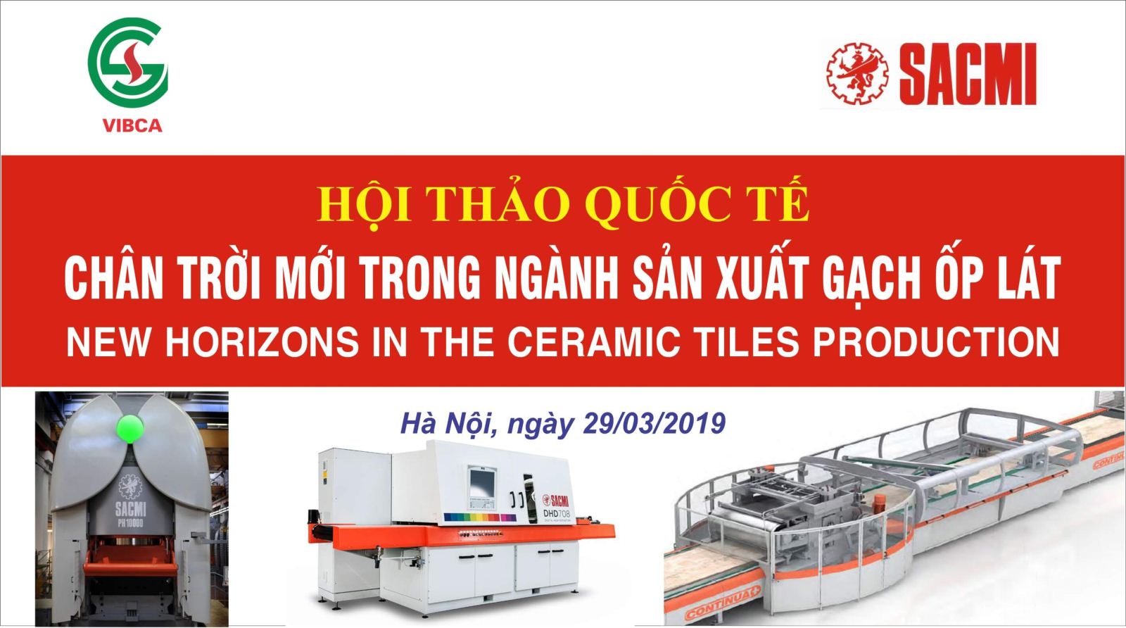 Hội thảo Sacmi cuối tháng 3